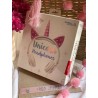Audífonos unicornio blanco y rosa
