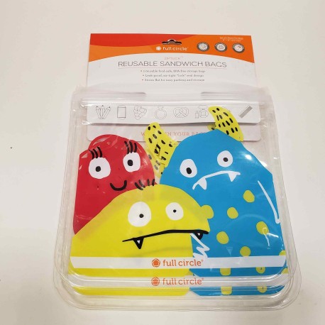 Bolsas reusables monstruos