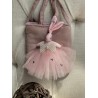 Bolsita para niña conejo rosa