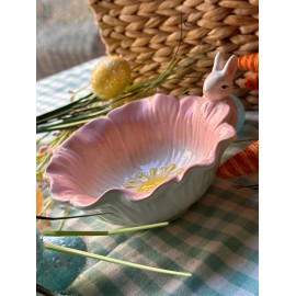 Bowl botanero flor con coneja