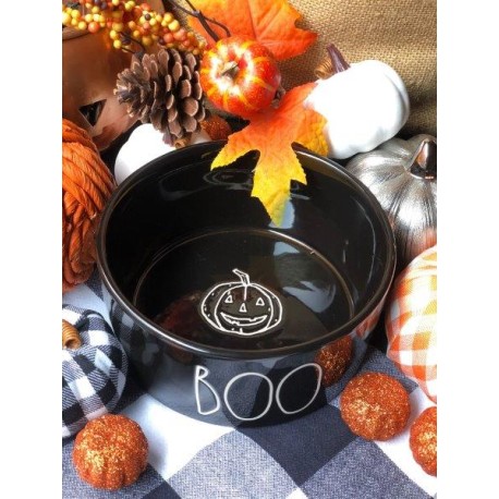Bowl negro boo calabaza