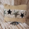 Brazalete plata con estrella negra