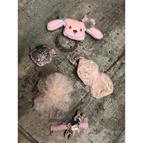 Broches para niña manzana rosa