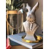 Busto conejo saco cemento