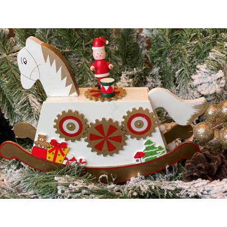 Caja musical caballo blanco