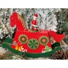 Caja musical caballo rojo