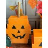 Calabaza geometrica de madera grande