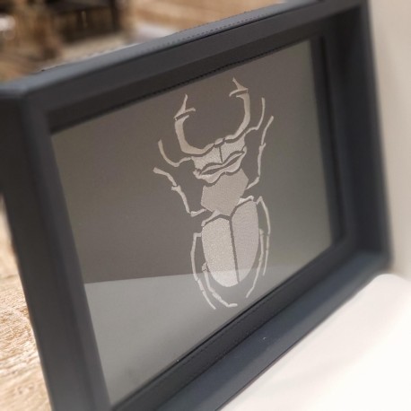 Charola de búro azul marino escarabajo