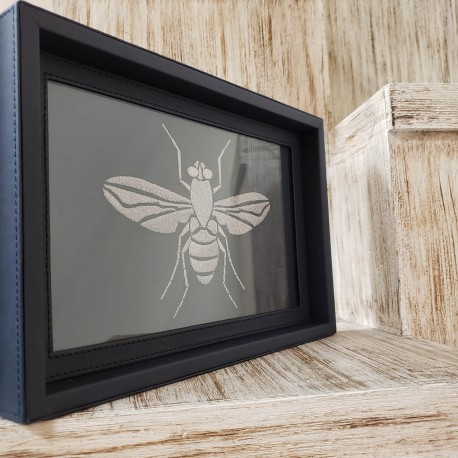 Charola de buró azul marino mosca