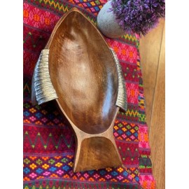 Charola de pescado de madera