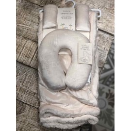 Cobija con Set para Auto o Carriola Blanco