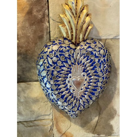 Corazón Extragrande Azul rey