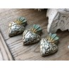 Corazon Milagros 10cm Menta