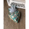 Corazon Milagros 10cm Turquesa Plata