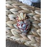 Corazon Milagros 7cm Rojo Naranja