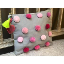 Cosmetiquera Pompones