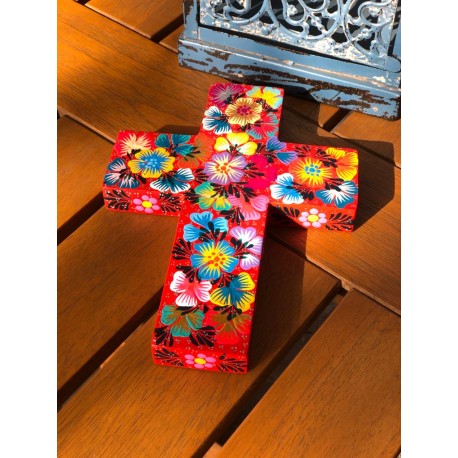 Cruz Alebrije Flores Chica