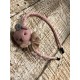 Diadema para Niña Osita con Perlas