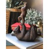 Figura de oso papá e hijo torre
