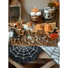Letrero happy halloween de madera