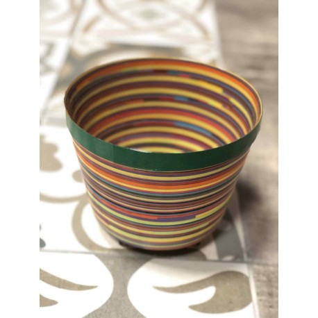 Maceta Chica Multicolor Verde