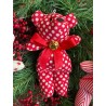 Oso dots rojo y blanco