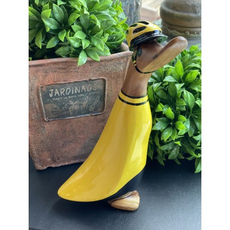 Pato biker amarillo