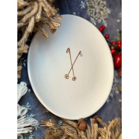 Plato bastones de ski