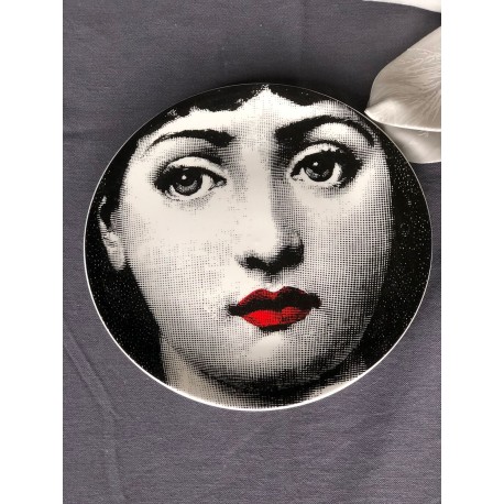 Plato ensalada «Faces» Rostro Boca Roja