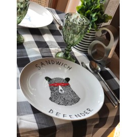 Plato Grande (Trinche) Oso Antifaz Rojo