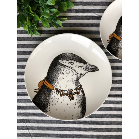 Plato Grande (Trinche) Pingüino con collar