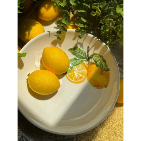 Plato redondo Limones