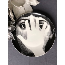 Plato trinche «Faces» Mano Blanca