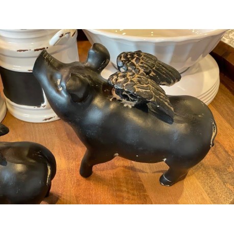 Puerquito con alas grande