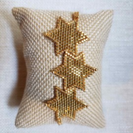 Pulsera 3 estrellas dorado