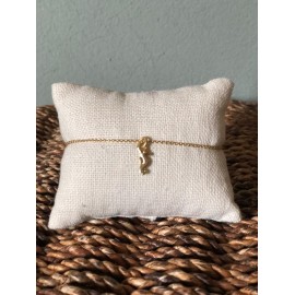Pulsera Caballito de Mar dorado