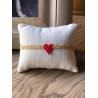 Pulsera corazón solitario rojo