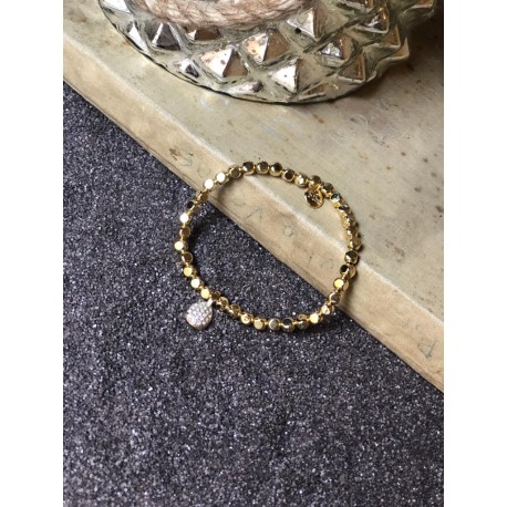 Pulsera dorada Gota