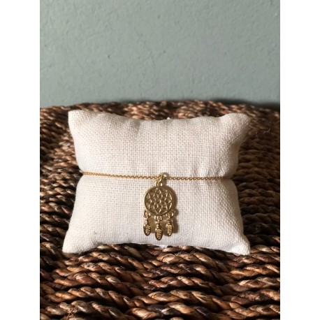 Pulsera Dreamcatcher dorado