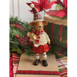 Ratona sueter blanco y regalo