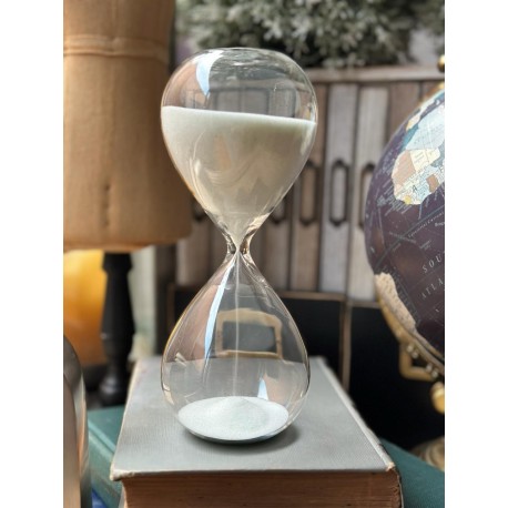 Reloj de arena mediano blanco (30 minutos)