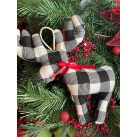 Reno tartán blanco y negro