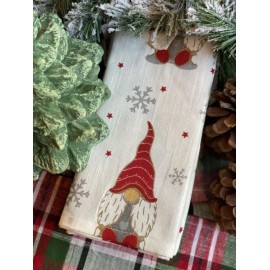 Servilletas de tela con estampado de gnomos -6 pzas-