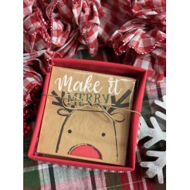 Servilletero de tela rojo