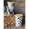 Set de 2 contenedores con tapa de Bamboo Negro