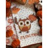 Set de 2 toallas búho fall bordado
