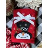 Set de 2 toallas de baño snowman sombrero