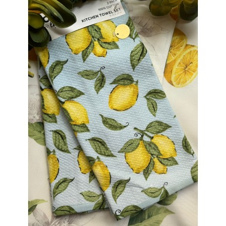 Set de 2 toallas de cocina Limones
