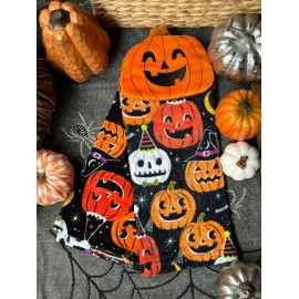 Set de 2 toallas de cocina para colgar calabazas negro