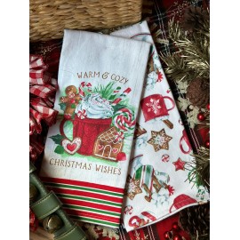 Set de 2 toallas de cocina taza warm & cozy